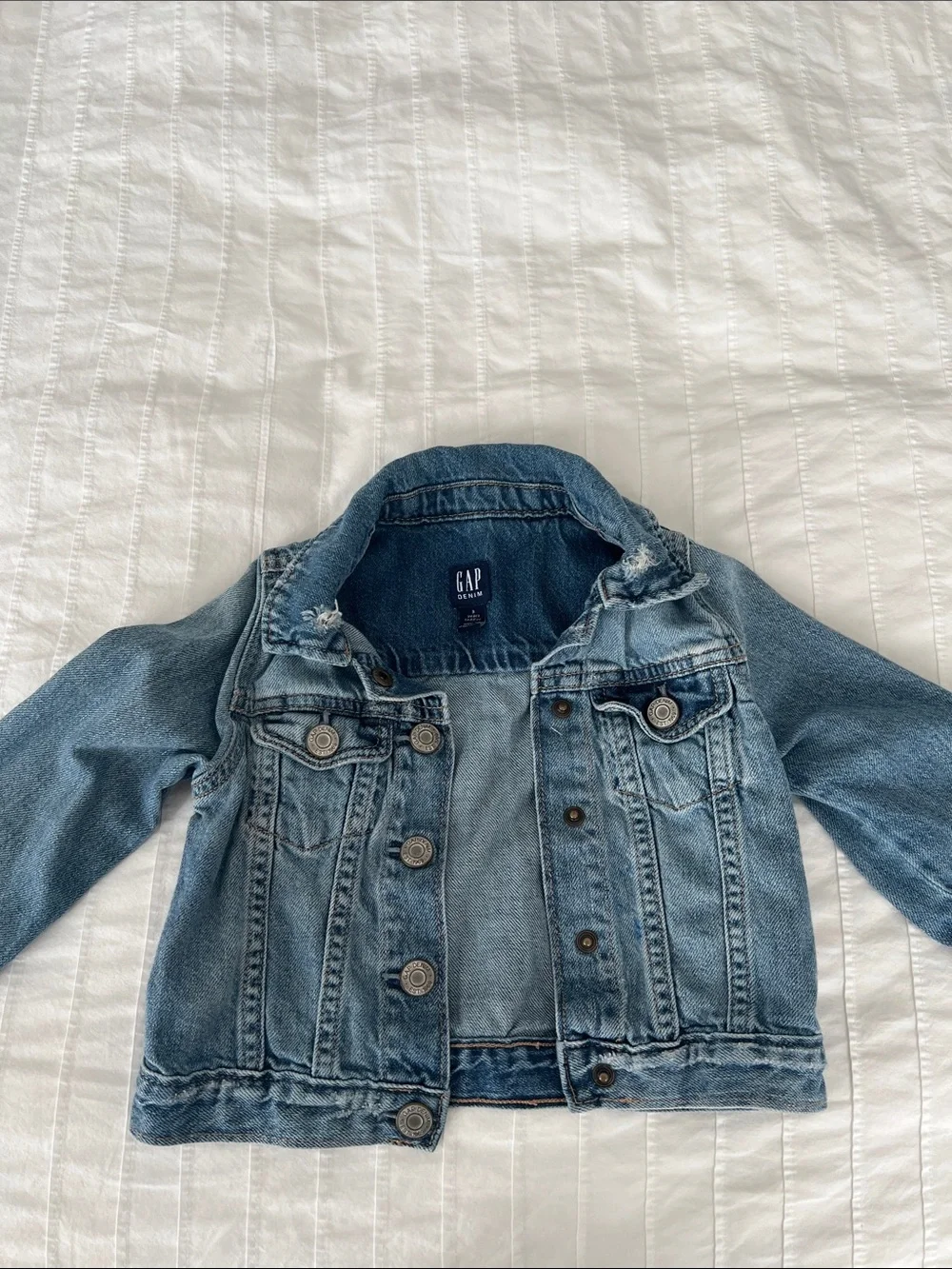 GAP Kids Washed Blue Denim Jacket